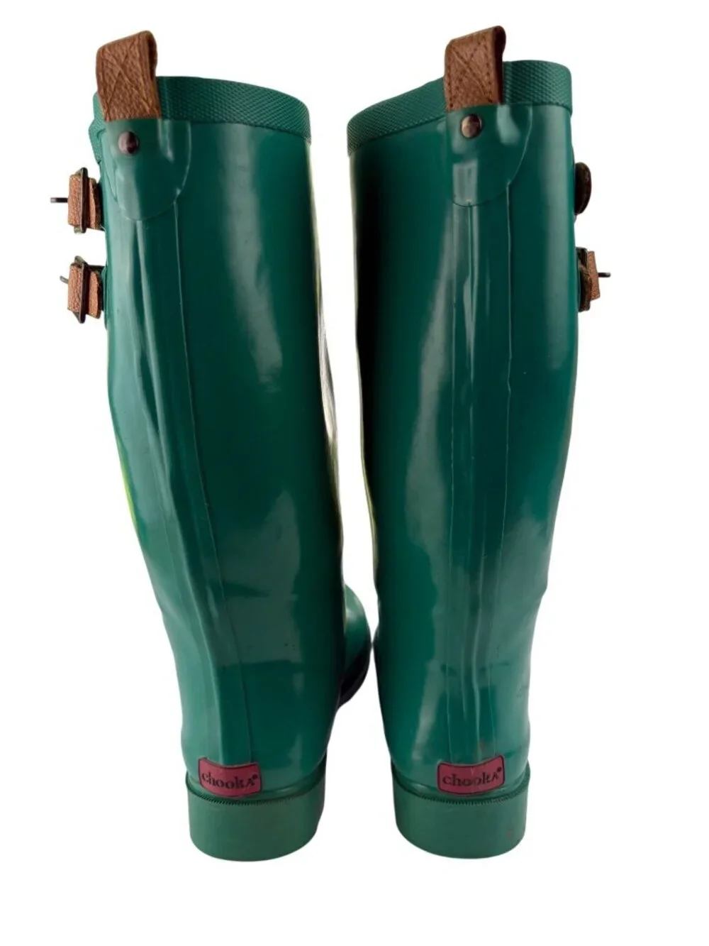 Chooka Classic Waterproof Tall Rain Boots Emerald Green Women's Size 7